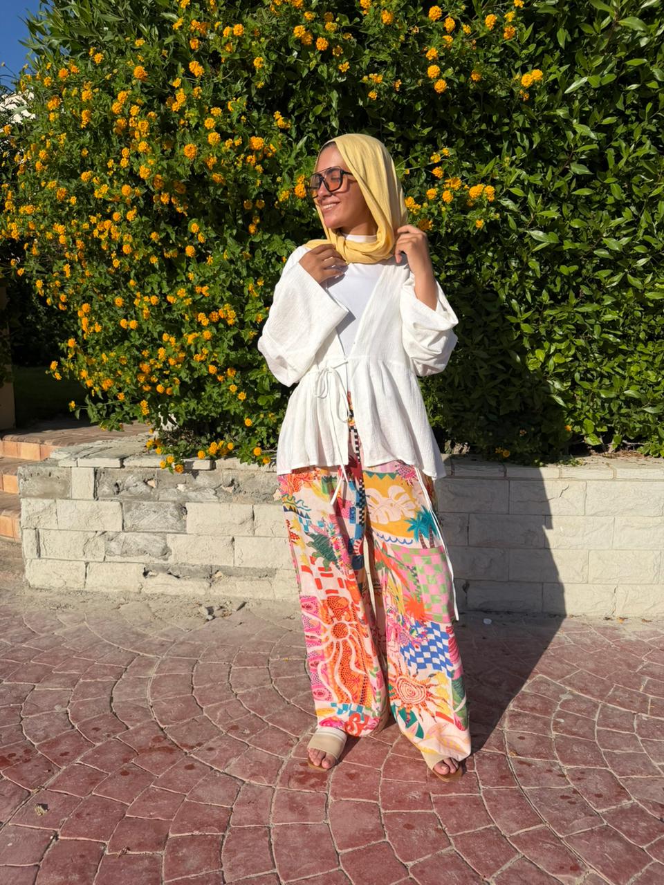 Melia Wrap blouse & liora Pants Set