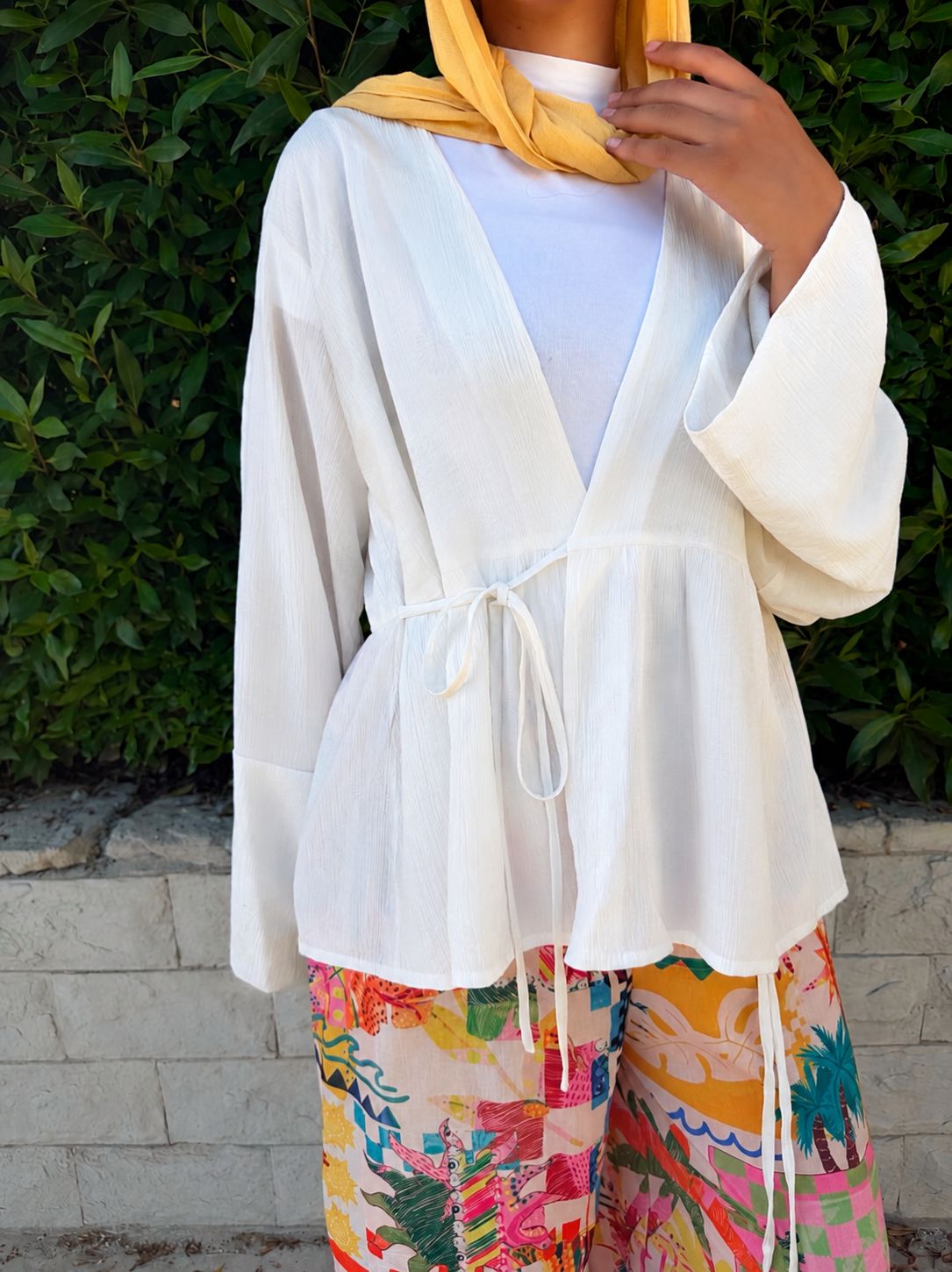 Melia Wrap blouse & liora Pants Set