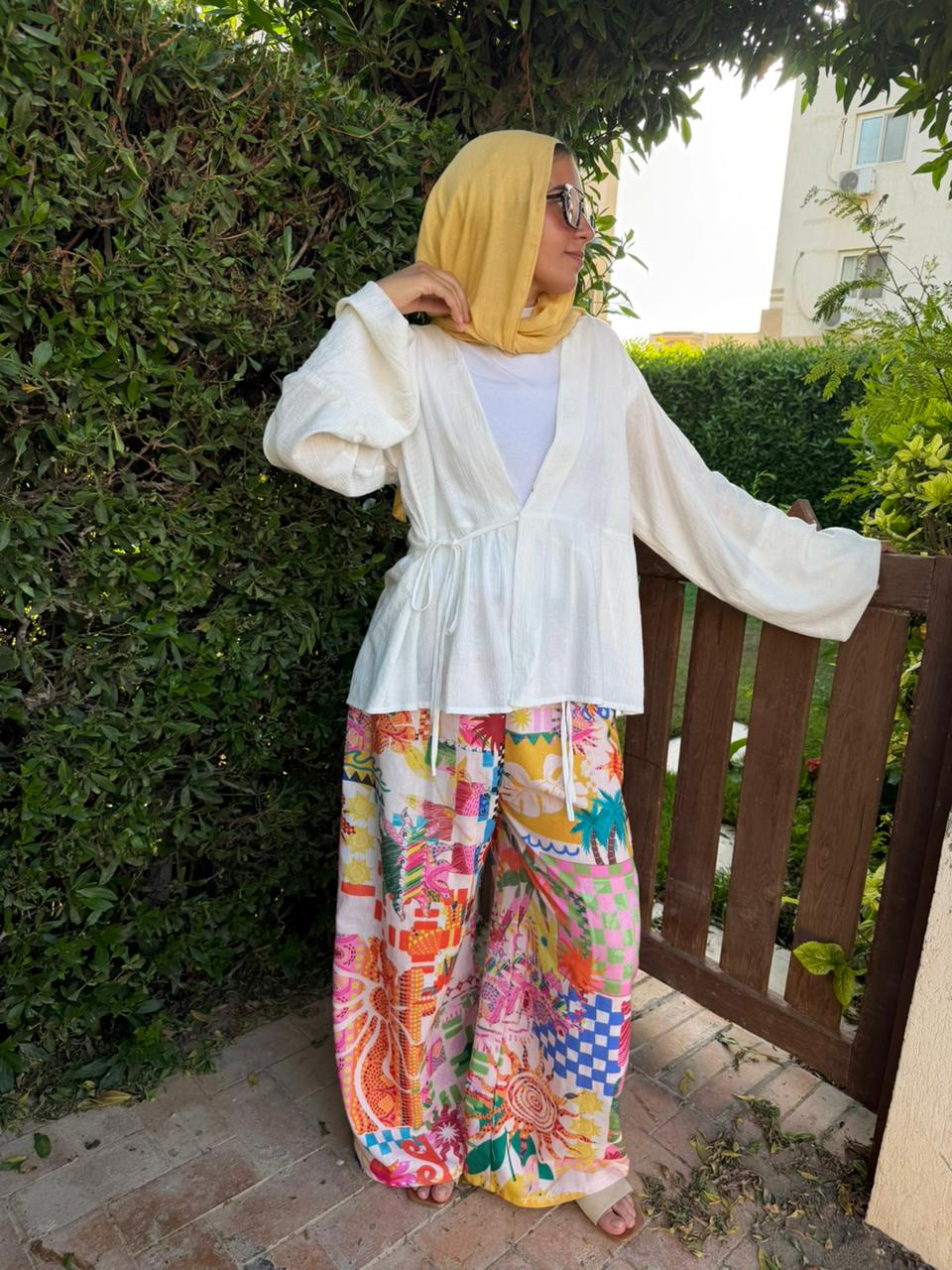 Melia Wrap blouse & liora Pants Set