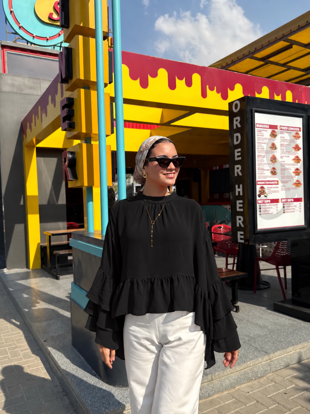 Fiora Blouse-Black
